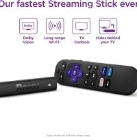 Roku Streaming Stick 4K - HDR & D. Vision Roku Streaming Device for TV with Voice Remote & Long-Range Wi-Fi - Free & Live TV (Renewed) - Image 2