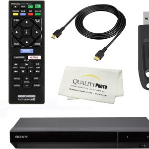 Sony UBPX700 4K Ultra HD Home Theater Streaming Blu-ray DVD Player Built in Wi-Fi - Remote Control - High Speed 6 Foot 4K HDMI Cable - Ultra USB Flash Drive 64GB