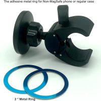 Magnetic Cell Phone Holder Mount for Indoor Exercise Bike Compatible with Peloton,Treadmill, Elliptical,Gym Equipment,Golf Push Cart,Stroller,Compatible with MagSafe iPhone Smartphones - Image 4