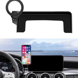 Car Phone Holder for 2020-2022 Mercedes Benz GLC / 2019-2021 C-Class / 2020-2022 V-Class Accessories 10.25-Inch Screen Fixed Clip, 360° Rotation Phone Mount Compatible with MagSafe