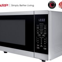 SHARP Countertop Microwave Oven with Removable 12.4" Carousel Turntable, 1100 Watt, 1.4 Cubic Feet, Stainless Steel - Image 3