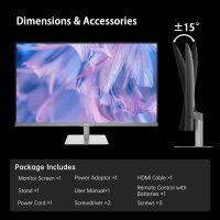 KTC 32 Inch 4K Smart Monitor with Google TV System UHD 3440x2560P Hey Google Voice Remote Netflix Licensed Dolby Audio HDR KVM Technology WiFi Bluetooth 65W PD Type C Fast Charger VESA Support - Image 9