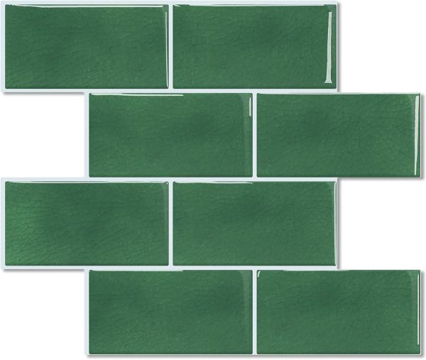 STICKGOO 10-Sheet Peel and Stick Subway Tile, Stick on Tiles Backsplash for Kitchen & Bathroom(Thicker Design)