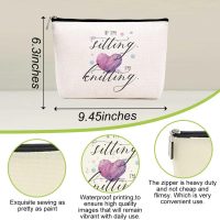 Funny Knitting Crocheting Bag Gifts for Crocheting Gifts Christmas Birthday Gift Humorous Novelty Present for Knitting and Crochet Beginner Crochet Lovers Crochet Makeup Bag - Image 3