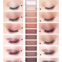 BestLand 2 Pack 12 Colors Makeup Nude Colors Eyeshadow Palette Natural Nude Matte Shimmer Glitter Pigment Eye Shadow Pallete Set Waterproof Smokey Professional Beauty Makeup Kit (2 PCS) - Image 5
