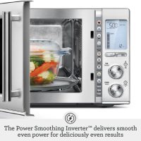 Breville BMO850BSS Smooth Wave Countertop Microwave Oven, Brushed Stainless Steel - Image 4