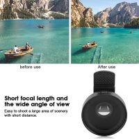 Cell Phone Lens Attachment, 2 in 1 Clip-on Mobile Phone 0.45X Wide Angle + 12.5X Macro Lens HD for Smartphone Close-up Shooting Accessories - Image 4