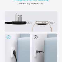 Anker Nano Charging Station(67W Max), 6-in-1 USB-C Power Strip for iPhone 16/15 and MacBook, with Flat Plug and 5ft Thin Undetachable Extension Cord,2 AC,2 USB-A,2 USB-C, for Home&Office - Image 5