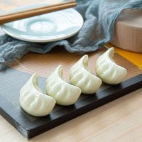 Solid Ceramic Kitchen Tableware Dining Japanese style Creative Cute Simple Design Spoon Rest Rack Chopstick Rest - Image 6
