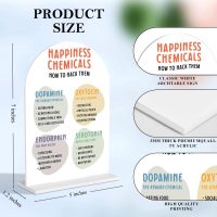 Happiness Chemicals Positive Mental Health Table Acrylic Decoration, Gifts for CBT Psychologist School Counselor Teacher Office Desk Decor - Image 2