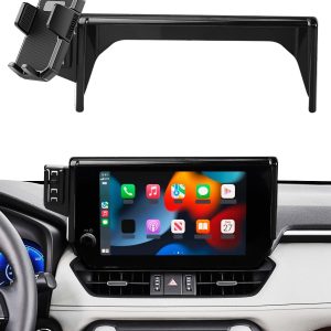 Car Phone Mount for Toyota RAV4 2019 2020-2023 2024 2025 Accessories 7/8-Inch Screen 360° Rotation Smart Phone Cradles Auto Lock Cell Phone Holder Not Affect Air Vent (Not Fit 9/10.5 inch)