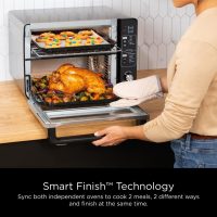 Ninja DCT401 12-in-1 Double Oven with FlexDoor, FlavorSeal & Smart Finish, Rapid Top Convection and Air Fry Bottom , Bake, Roast, Toast, Air Fry, Pizza and More, Stainless Steel - Image 5