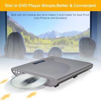 Slot-in All Region Free DVD Player - 1080P HD with HDMI & AV Output, USB Input, Remote & AV Cable, Wall Mountable (Grey) - Image 2