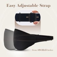 3D Cooling Eye Mask Sleep Mask for Men & Women, 100% Pressure-Free & Light Block-Out Eye Mask for Sleep with Easy Adjustable Strap, Night Eye Cover for Travel, Black - Image 6