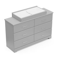 Storkcraft Brookside 6-Drawer Dresser (Pebble Gray) – GREENGUARD Gold Certified, Nursery & Kids Storage, Nursery Essentials, Kids Room Storage, Durable Bedroom Dresser - Image 13