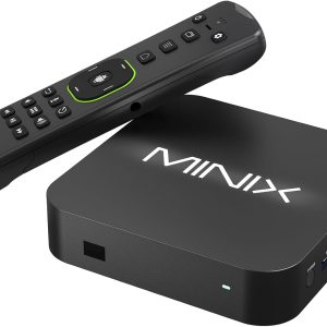 MINIX U8K-Ultra 8K Android Media Player with AI Picture Quality Enhancer & AI Resolution Upscaling 8GB RAM 128GB eMMC, Powered by AOSP 11, Non-Android TV System Dolby Vision and Dolby Atmos Certified