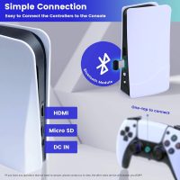 Wireless Emulator Retro Game Console, 4k,40000+ Video Games 128GB Built in 40+Emulators Plug and Play Video Game Console Support HDMI TV Output (Transparent White) - Image 5