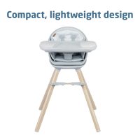 Maxi-Cosi Moa 8-in-1 High Chairs for Babies and Toddlers, Machine Washable Infant High Chair, Compact, Convertible High Chair Lightweight Design, Classic Slate - Image 7
