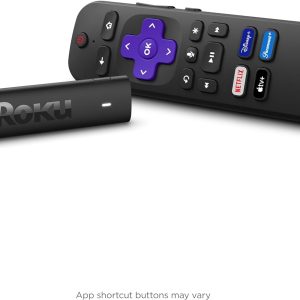 Roku Streaming Stick 4K - HDR & D. Vision Roku Streaming Device for TV with Voice Remote & Long-Range Wi-Fi - Free & Live TV (Renewed)