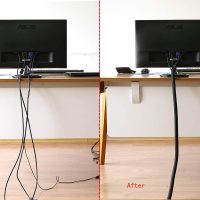 Alex Tech 10ft - 1/2 inch Cord Protector Wire Loom Tubing Cable Sleeve Split Sleeving For USB Cable Power Cord Audio Video Cable – Protect Cat From Chewing - Black - Image 4