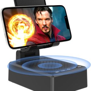 Gifts for Men Women,Cell Phone Stand with Wireless Bluetooth Speaker Anti-Slip Base HD Surround Sound Compatible with iPhone Smartphones,Cool Gadgets for Men,Birthday Gifts for Him Husband Boyfriend