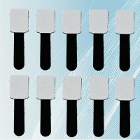Hook and Loop Cable Ties Self Adhesive Car Desk Cable Ties Hook and Loop Strap Sticky Cord Organizer Cable Clip Household & Office Essentials(Black) - Image 2