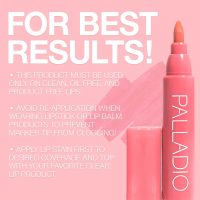 Palladio Lip Stain, Hydrating and Waterproof Formula, Matte Color Look, Longlasting All Day Wear Lip Color, Smudge Proof Natural Finish, Precise Chisel Tip Marker, Mocha Cream - Image 6