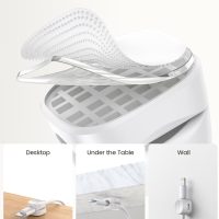 8Pack Cord Organizer [1s Lock] Spring Cable Management Clips - Lamicall Desk Cord Holder, Adhesive Cute Round Cable Clip, Phone Charger Wire Organizer Keeper for Nightstand Car Office Accessory, White - Image 4