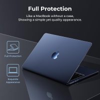 EooCoo Ultra Thin Armor Compatible with MacBook Air 13 inch Case M4 2025 2024-2022 M3 M2 A3240 A3113 A2681, 100% Match Midnight, Air 13.6" Matte Protective Case with Keyboard Skin, Midnight Clear - Image 2