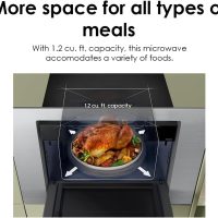SAMSUNG 1.2 cu. ft. Countertop Convection Microwave with Air Fry, Black Glass, MC12DB8700CKAA - Image 10
