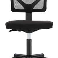 Sweetcrispy Office Computer Desk Chair, Ergonomic Low-Back Mesh Rolling Work Swivel Chairs with Wheels, Armless Comfortable Seat Lumbar Support for Home, Bedroom, Study, Student, Adults, Black - Image 8