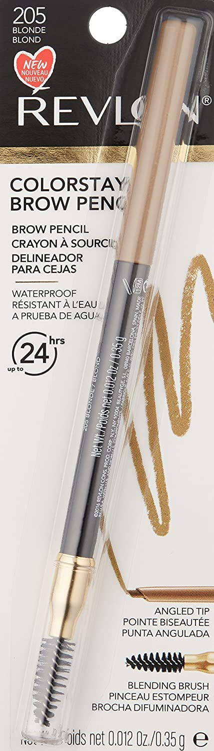 Revlon ColorStay Eyebrow Pencil with Spoolie Brush, Waterproof, Hair-Like Strokes for Natural Looking Brows, 205 Blonde, 0.021 oz - Image 8