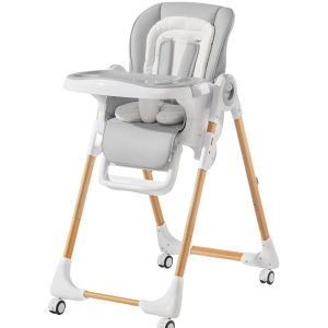 Mallify Convertible High Chairs for Babies and Toddlers, Height Adjustable Baby High Chair, High Chair with Removable Tray, Adjustable Backrest, Portable Baby Dinning Chair with Lockable Wheels
