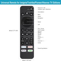 Allimity CT-RC1US-21 CT-RC1CA-21 Replacement Voice Remote Control Compatible with Insignia/Toshiba/Pioneer/Hisense Smart TV Editions Built-in Amazon TV with Prime Video Netflix Disney+ Hulu Buttons - Image 3