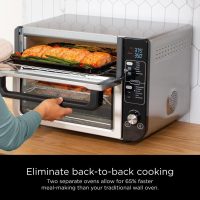 Ninja DCT401 12-in-1 Double Oven with FlexDoor, FlavorSeal & Smart Finish, Rapid Top Convection and Air Fry Bottom , Bake, Roast, Toast, Air Fry, Pizza and More, Stainless Steel - Image 6