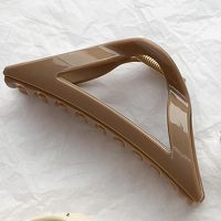 Glossy Triangle Hair Claws - Stylish Non-Slip Acrylic Claw Clips for Women, Perfect for Everyday and Thick Hair - Image 3