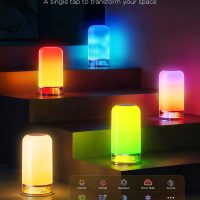 Govee RGBIC Smart Table Lamp 2, Touch Bedside Small Table Lamp Work with Matter, Alexa, LED Desk Lamp with 64 Scene Modes, Color Changing Lamp for Bedroom Living Room Dimmable Night Light(Corded) - Image 3
