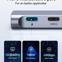 USB C Adapter HDMI Hub for MacBook Pro/Air M1 M2 M3 2024 2023 13" 15" 16",Mac USB Adapter 7-in-2, MacBook Accessories with HDMI,Thunderbolt 3, USB C and 2 A 3.0 Data Ports, SD&microSD Card Reader - Image 5