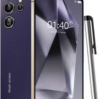 TryFirst Cheap Mobile Phones, 5.0 Inch Dual SIM Dual Camera, Quad Core, 16GB ROM【Expandable up to 128GB】, Support WiFi/Bluetooth/FM, Face Unlocked Cell Phone (Purple) - Image 3