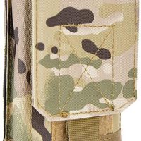 Tactical MOLLE Smartphone Holster, Universal Army Mobile Phone Belt Pouch EDC Security Pack Carry Accessory Kit Blowout Pouch Belt Loops Waist Bag Case for iPhone SE 5S Samsung Galaxy S4 Mini - Image 2