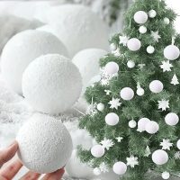 White Foam Ball Home Decoration, Suitable for Parties, Festivals, Christmas Tree Home Decoration（M，6Pcs） - Image 2