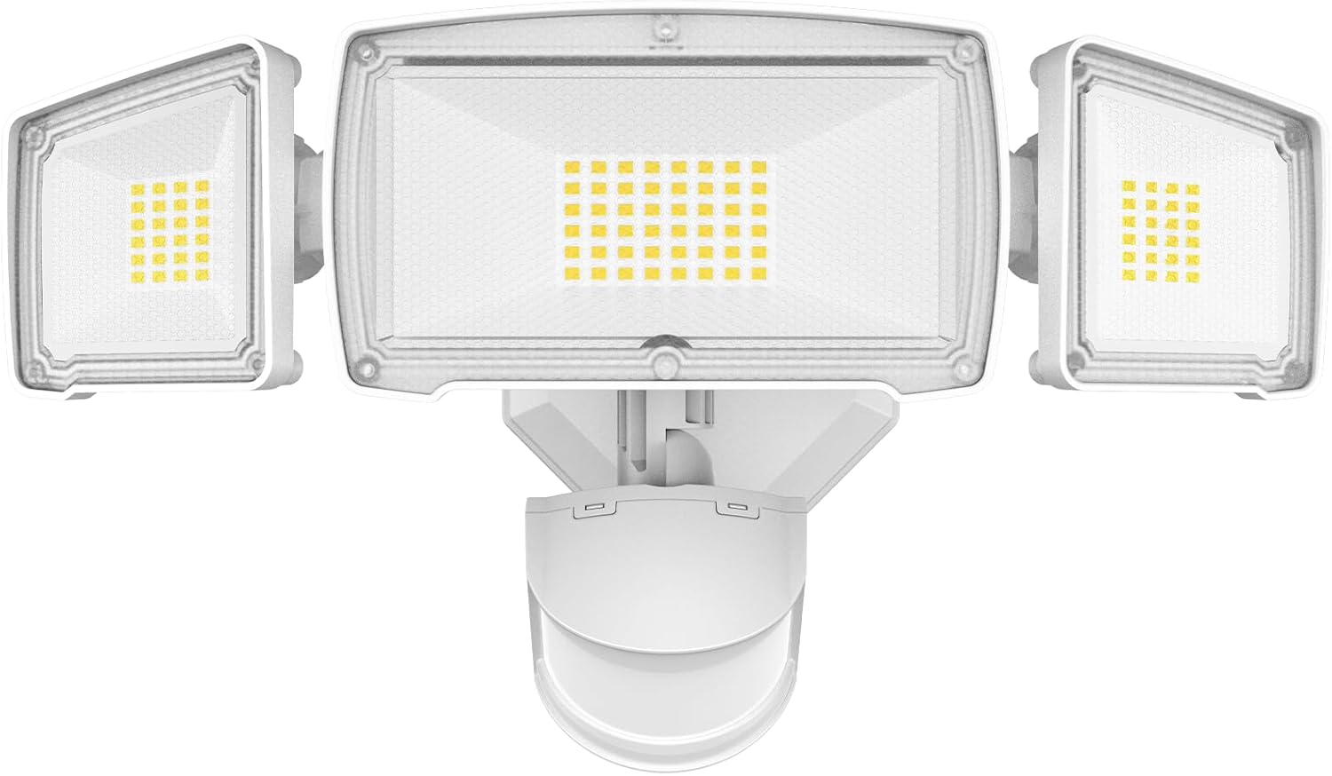 HGGH Motion Sensor Outdoor Lights – Flood Lights Outdoor Security Light, LED Floodlights IP65 Waterproof 6500K 60W 6200LM with 3 Adjustable Heads, Exterior Light for House, Backyard, Porch