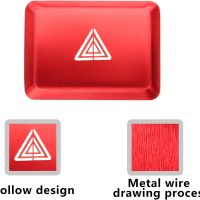 CKE Compatible with Honda Civic Accord CR-V HR-V 2026 2025 2024 2023 Accessories Car Center Console Air Vent Hazard Warning Light Push Button Cover -Red - Image 5
