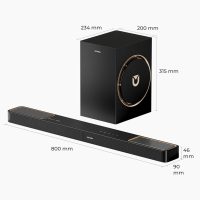 ULTIMEA 3.1.2ch Sound Bar with Dolby Atmos, Surround Sound System for TV with 6.5 inch Subwoofer, Sound Bar for Smart TV, Soundbar with Subwoofer for Home Theater, BT 5.4, HDMI eARC, Skywave F30 Boom - Image 9