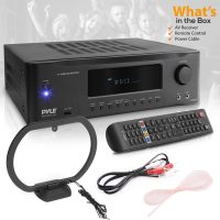 Pyle 7.1-Channel Hi-Fi Bluetooth Stereo Amplifier - 2000 Watt AV Home Theater Speaker Subwoofer Surround Sound Receiver w/ Radio, USB, RCA, HDMI, MIC IN, Supports 4K HD TV's, 3D - Pyle PT796BT - Image 6