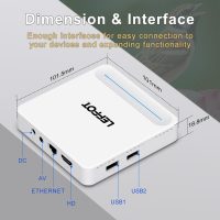 4K Ultra HD Streaming Device for TV 2025, LEFFOT H618 Plus Android 14 TV Box, 4GB RAM 32GB ROM, Support Gogle Assistant Voice Remote, HDR10, 2.4G & 5G WiFi 6, BT 5.4, Allwinner H618 Quad-Core A53 - Image 7