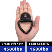 BUSY-CORNER Tie Down Anchors for Trailer, Warehouse, Boat, 10 PCS of Heavy Duty Steel V Ring Bolts, Pickups Truck Accessories(Black) - Image 5