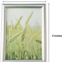 Tabletop Photo Frame - Plastic Composite Design for Home Decor (Silvery, 3.5X5) - Image 4