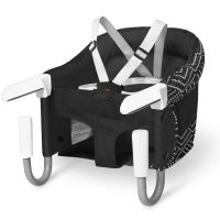 MTWML Hook On High Chair with Tray,Portable Baby High Chair That Attaches to Table,Clip On Fast Table Seat for Babies and Toddlers.Baby Feeding Seat for Dining Tables and Counter(Stripe-Black) - Image 8
