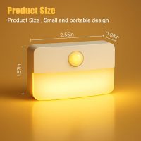 8 Pack Motion Sensor Stair Light for Indoor, Battery Operated Closet Lights, Wireless Stick on Anywhere Hallway Lamp, Portable Led Night Lamps for Bedroom Under Cabinet Kitchen - Image 7